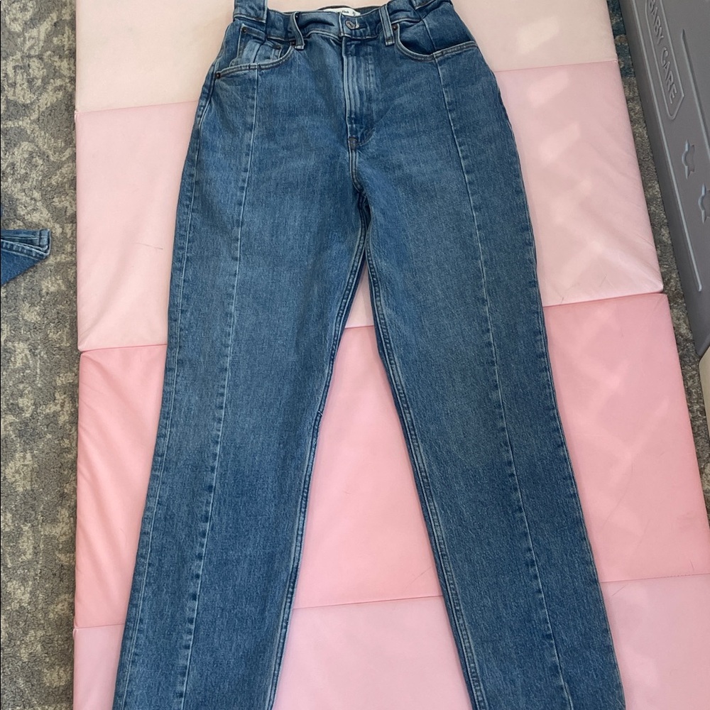 Abercrombie & Fitch Straight-Leg Mid-Blue Women’s Jeans 27/4R